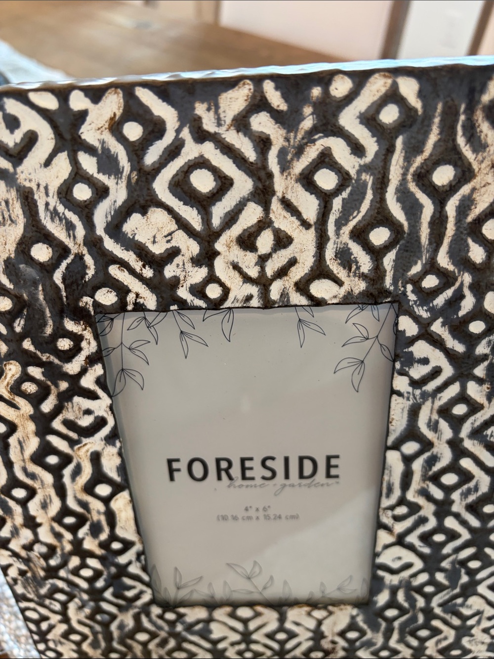 Black & White Patterned Photo Frame - Picture 2 of 7